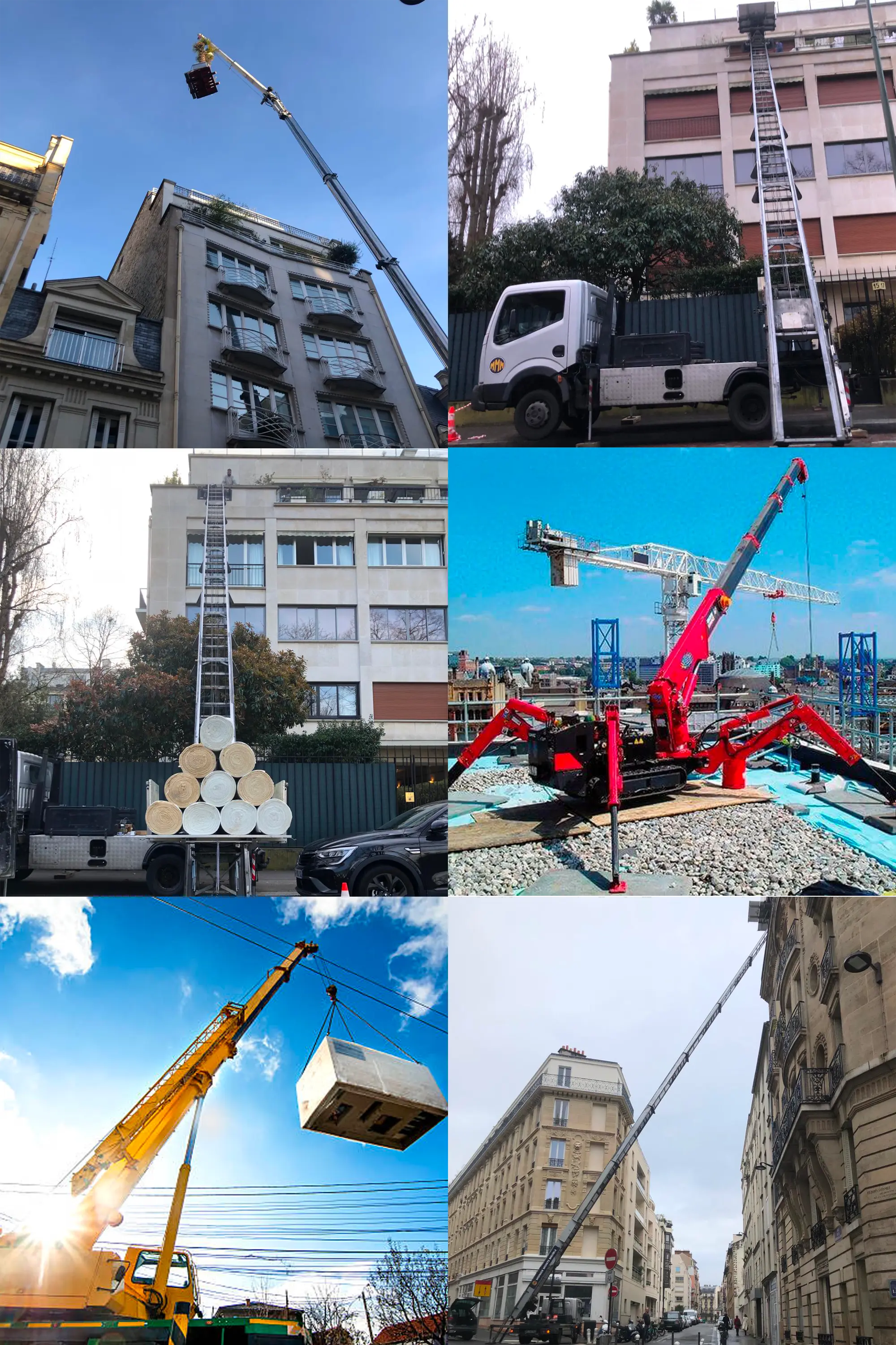 Réalisations de missions de monte-charge en IDF